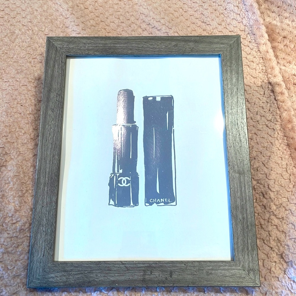Chanel Lipstick Framed Artwork